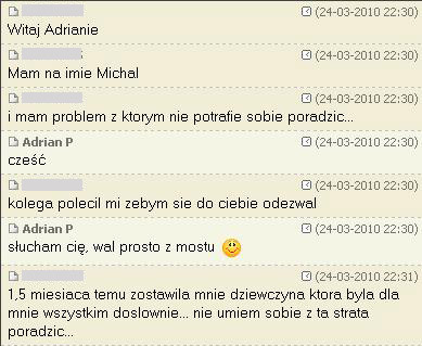 coaching Napisz do Adriana