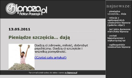 newsletter Hipno-newsletter